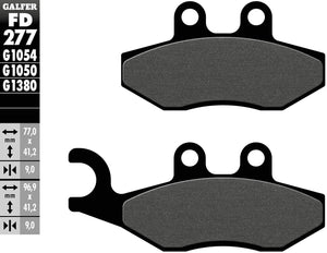Galfer remblokken fd277 brake pad fd277 g1050 organic scooter