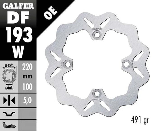 Galfer bremsscheibe df193 rotor df193 type w rigid