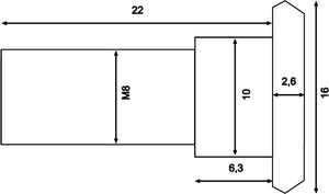 Trw bout screw m8x1,25