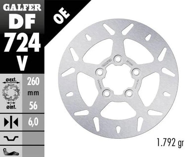 Galfer bremsscheibe df724 rotor df724 type v rigid