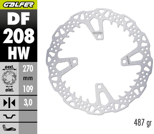 Galfer remschijf df208 rotor brake rotors starr shark