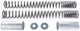 Wirth voorvork veerset fork spring set 2082 polished,cover 1323