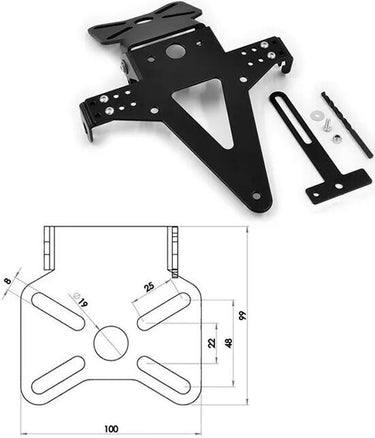 Progress line kentekenplaathouder license plate carriers un typ8 sw verst