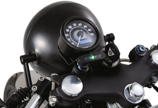 Daytona tachometer velona 60 dark speedometer velona dark,s led-white 200km h