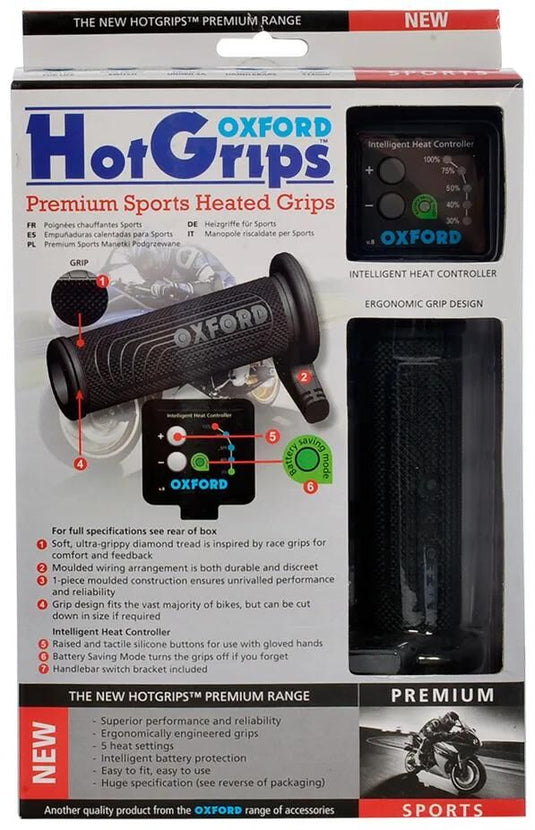 Oxford handvatverwarming hotgrips premium heated grips pre s 22+25mm open 5-stage