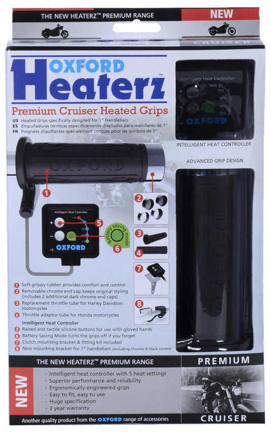 Oxford handvatverwarming hotgrips premium heated grips pre c 25.4 mm open 5-stage