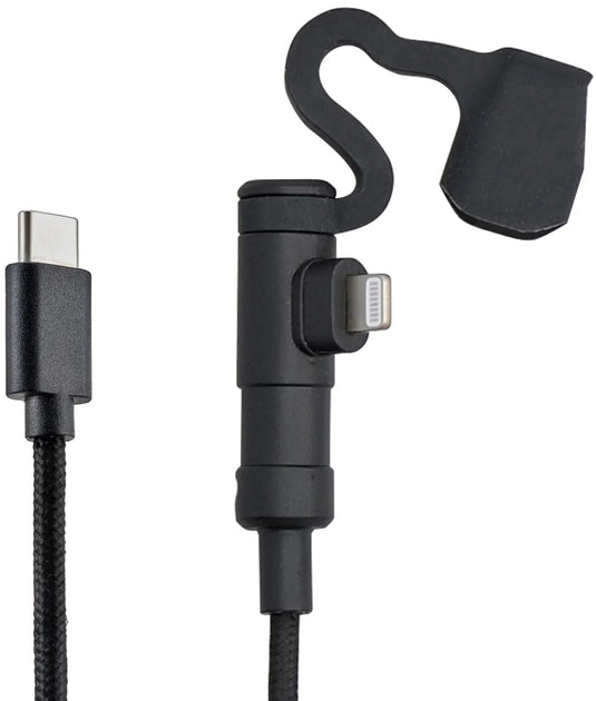 Daytona usb-ladekabel motorrad usb-cable type-c to light sw 20cm