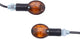 Spec-x richtingaanwijzer mini-bullet turn signals minib glass toothed,short sleev