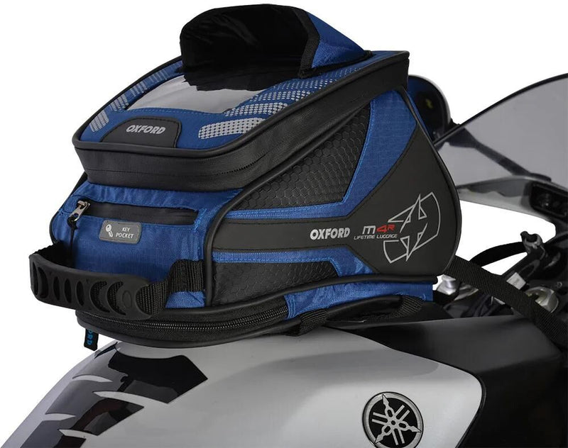 Load image into Gallery viewer, Oxford tankrucksack m4r tank backpack m4r blue 4l magnets straps
