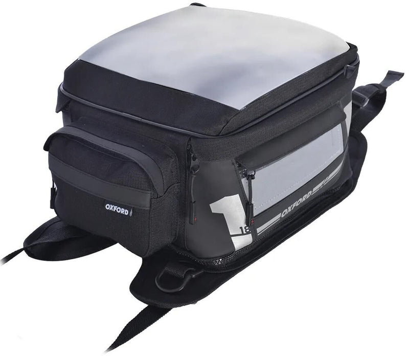 Load image into Gallery viewer, Oxford tankrucksack f1 m18 tank backpack f1 black 18l lashing straps
