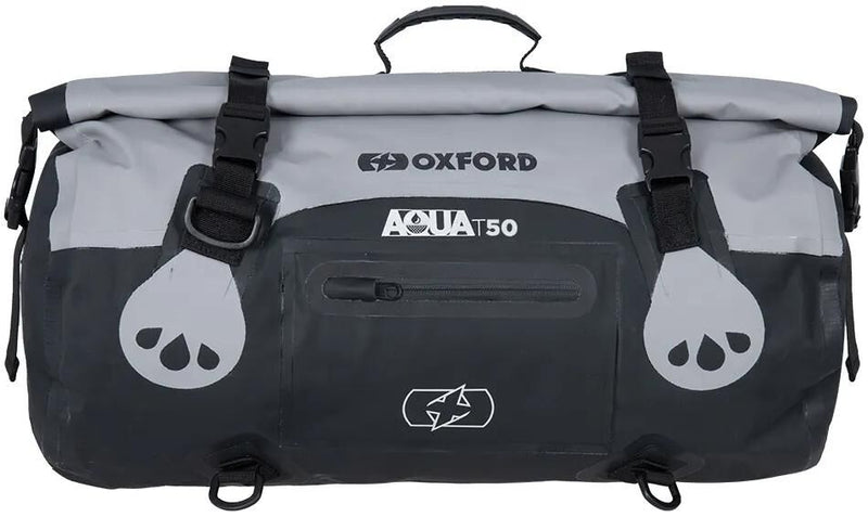 Load image into Gallery viewer, Oxford gepäckrolle aqua t-50 baggage roll t-50 black grey
