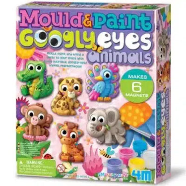 Dam 4m verven en gipsgieten dieren met magneetjes