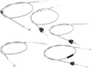 101 octane bowden kabelset bowden cable set 101.octa 5tlg gray