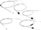 101 octane bowden kabelset bowden cable set 101.octa 5tlg gray