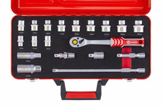 Connex producten dopsleutelset profi 3 8 19 delig