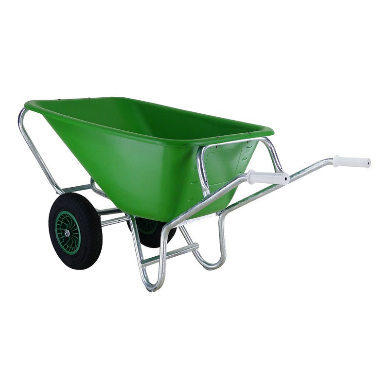 Laden Sie das Bild in Galerie -Viewer, Fort producten kruiwagen f s 165l groen hdpe bak verz onderstel 2 wiel
