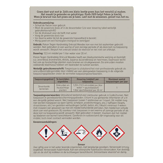 Pokon tegen hardnekkig onkruid concentraat 100ml weedex
