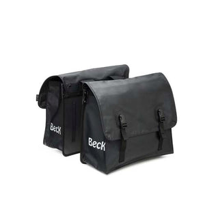 Tas dubbel beck classic mat zwart tarpauline 46l.