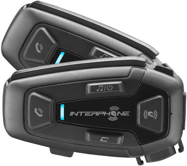 Interphone helm communicatie systeem u-com 8 r com. system helmet u-com8r doublekit