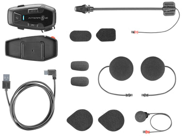 Interphone helm communicatie systeem u-com 7 r com. system helmet u-com7r doublekit