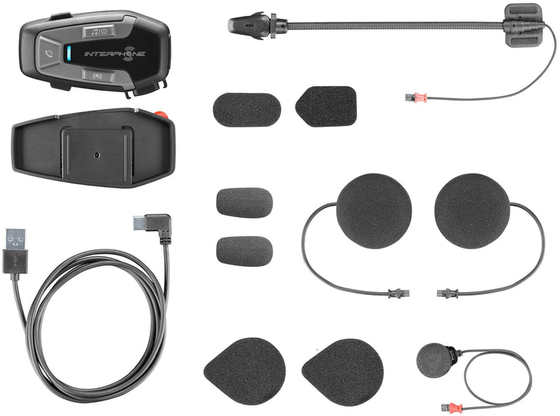 Load image into Gallery viewer, Interphone helmkommunikationssystem u-com 6 r com. system helmet u-com6r singlekit

