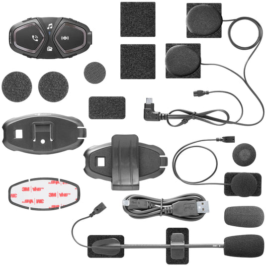 Interphone helmkommunikationssystem active helmet com.system interp. single kit
