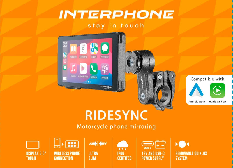 Load image into Gallery viewer, Interphone infotainmentsystem sync 55 smart display ridesync car play, android auto
