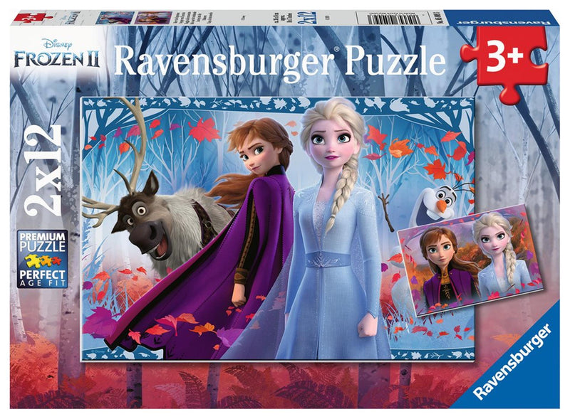 Chargez l'image dans la visionneuse de la galerie, Ravensburger puzzel frozen 2 de reis naar het onbekende 2x12 stukjes
