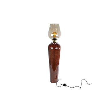 Staande lamp martin terra glas metaal dia.20x95cm