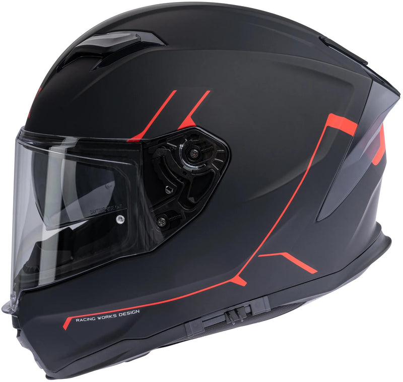 Load image into Gallery viewer, Spec-x integralhelm sx-82.03 r2 stinger helmet sx-82.03 r2 black matt red xl pin rea
