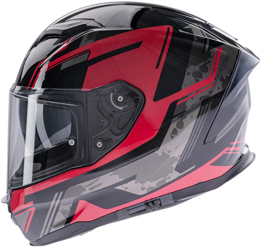 Spec-x integraalhelm sx-82.03 r1 stinger helmet sx-82.03 r1 red black grey xl pinread