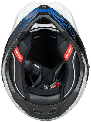 Spec-x endurohelm sx-62.01 r1 stinger adv helmet spac-x sx-62.01 r1 stinger adv s white blue