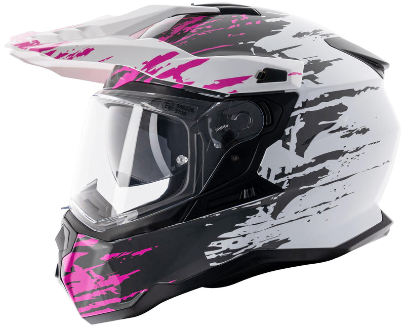 Load image into Gallery viewer, Spec-x endurohelm sx-62.01 r1 stinger adv helmet spac-x sx-62.01 r1 stinger adv xl white pink
