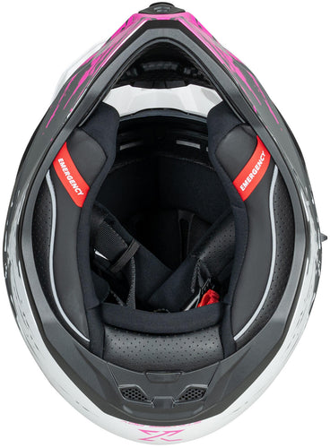 Spec-x endurohelm sx-62.01 r1 stinger adv helmet spac-x sx-62.01 r1 stinger adv xl white pink