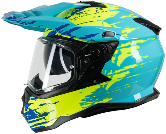 Spec-x endurohelm sx-62.01 r1 stinger adv helmet spac-x sx-62.01 r1 stinger adv l white yel.