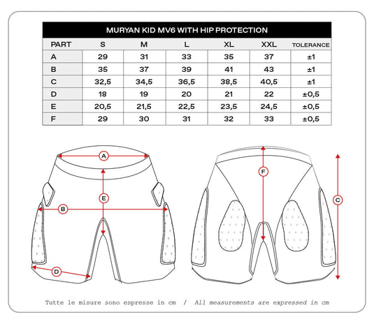 Ufo plast protector broek muryan mv6 . children's protec. trouse muryan mv6 black gr. l