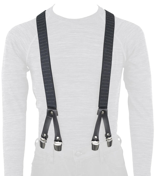 Oxford hosenträger trouser braces riggers chic black