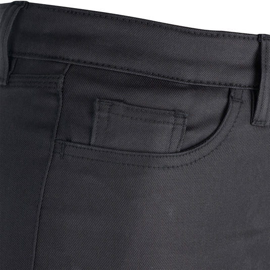 Oxford broek aa waxed jeggings trousers oa waxed ladies black short size 0