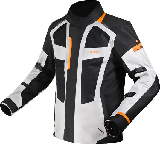 Ls2 jas scout jacket scout man black gray orange m
