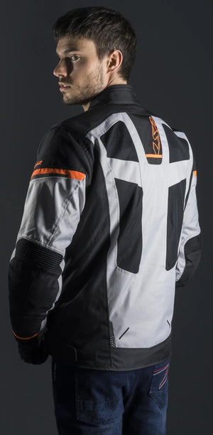 Ls2 jas scout jacket scout man black gray orange xl