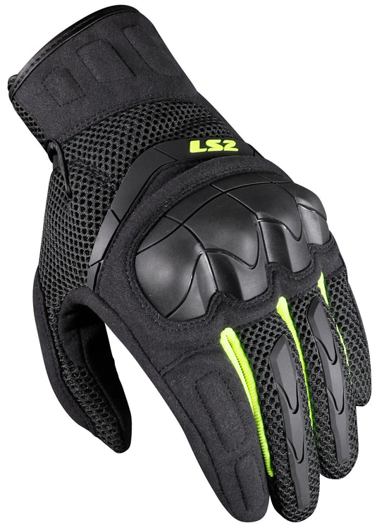 Ls2 handschuh kubra man gloves kubra man anthracite h-v yellow l