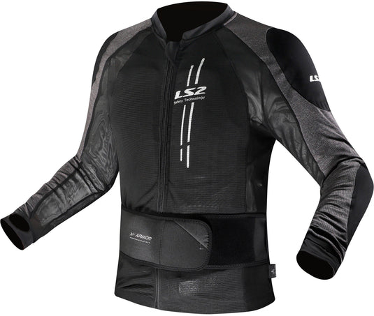 Ls2 jas x-armor jacket x-armor man black silver xs s