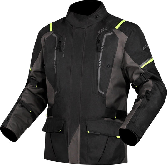 Ls2 jacke narvik jacket narvik men black grey neon yellow xx