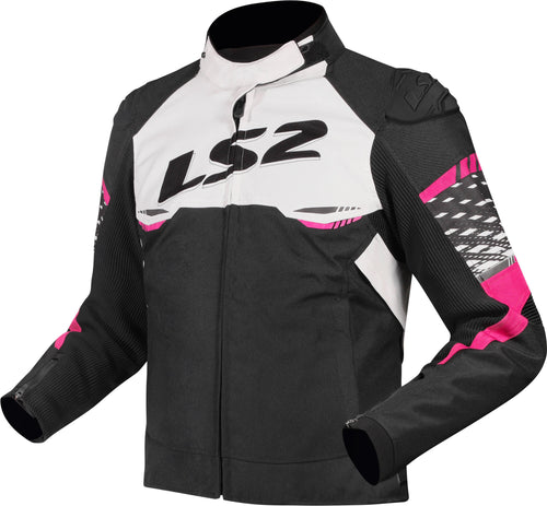Ls2 apex jas jacket apex ladies black white pink gr. m