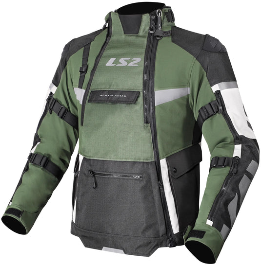 Ls2 jas x-master man jacket x-master men black green grey size m