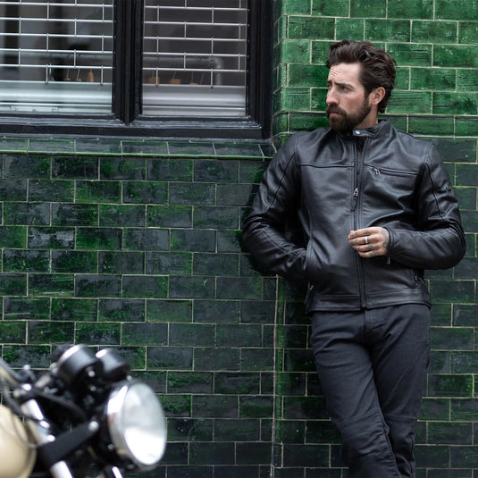 Oxford lederjacke walton 2.0 jacket walton 2.0 aa leather black gr. l
