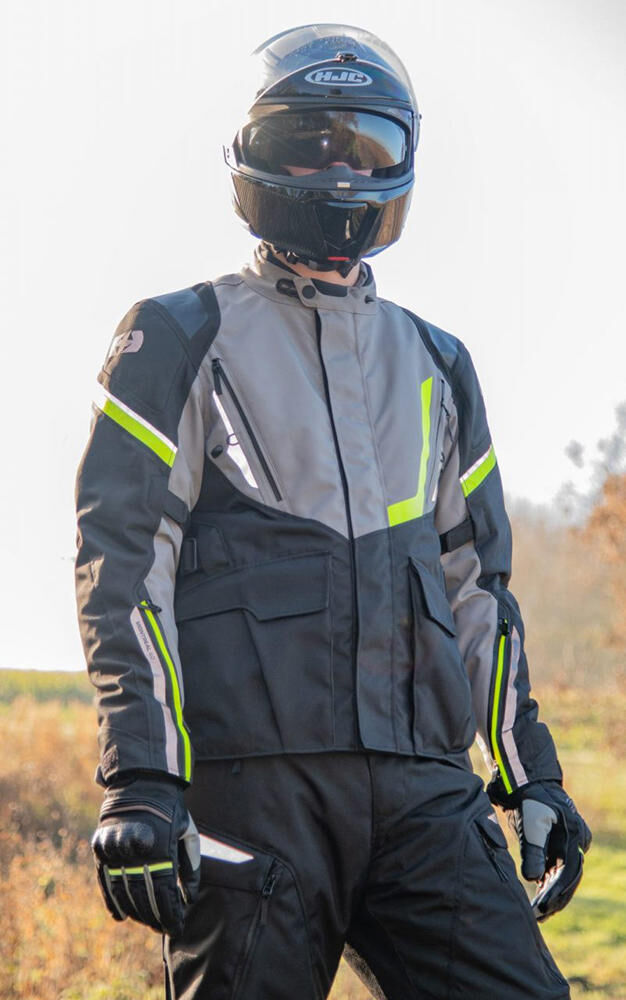 Load image into Gallery viewer, Oxford jas montreal 4.0 jacket montreal 4. black grey yellow size xx
