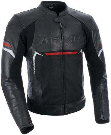 Armr lederjacke raiden 3.0 leather jacket raide 3.0 ms black red gr.3xl