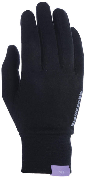 Oxford binnenhandschoen deluxe glove silk black gr.s m