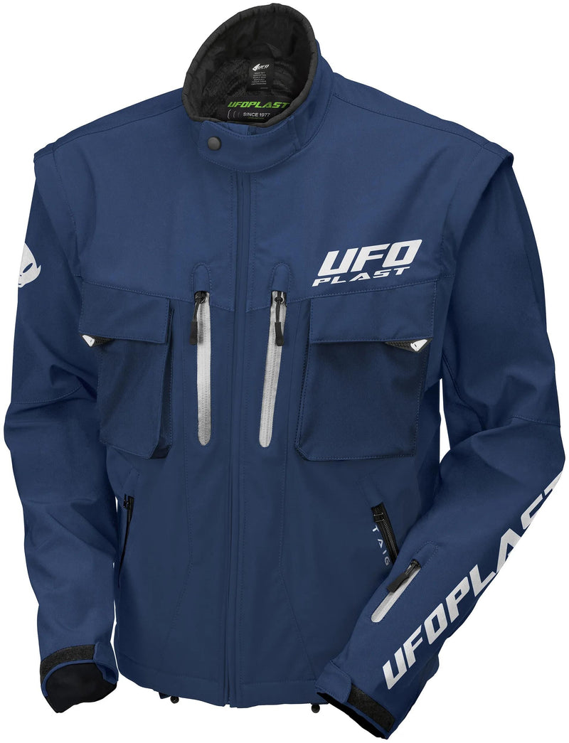 Load image into Gallery viewer, Ufo plast jacke taiga enduro jacket ufo blue gr. m
